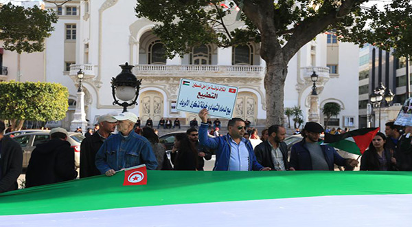 Tunisian demonstrators